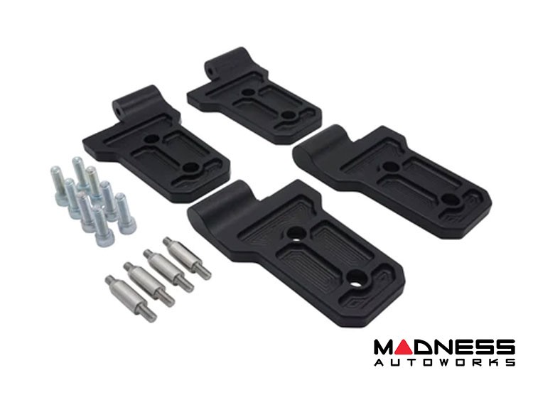 Jeep Wrangler JL Billet Door Hinges Aluminum Black